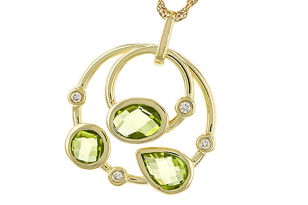 E310-90922: NECKLACE 2.20 PERIDOT 2.26 TGW