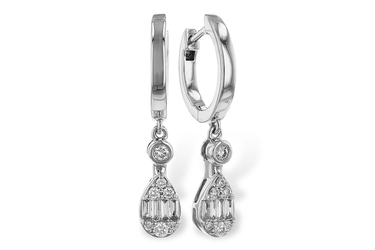 E310-90995: EARRINGS .11 BAG .28 TW