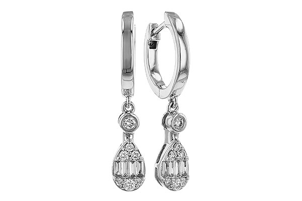 E310-90995: EARRINGS .11 BAG .28 TW
