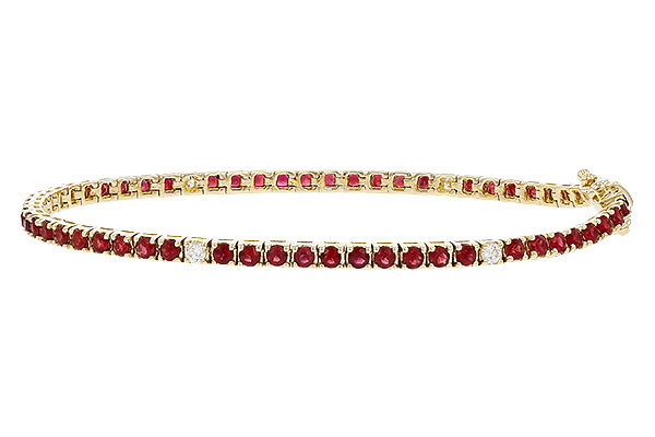 E310-91904: BRACELET 3.04 RUBY 3.29 TGW (7")