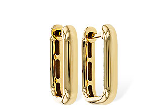 E310-97358: GOLD EARRINGS (15MM)