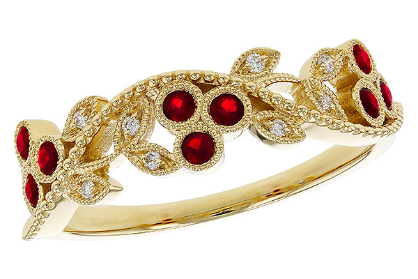 E310-99095: LDS DIA RG .22 RUBY TW .28 TGW