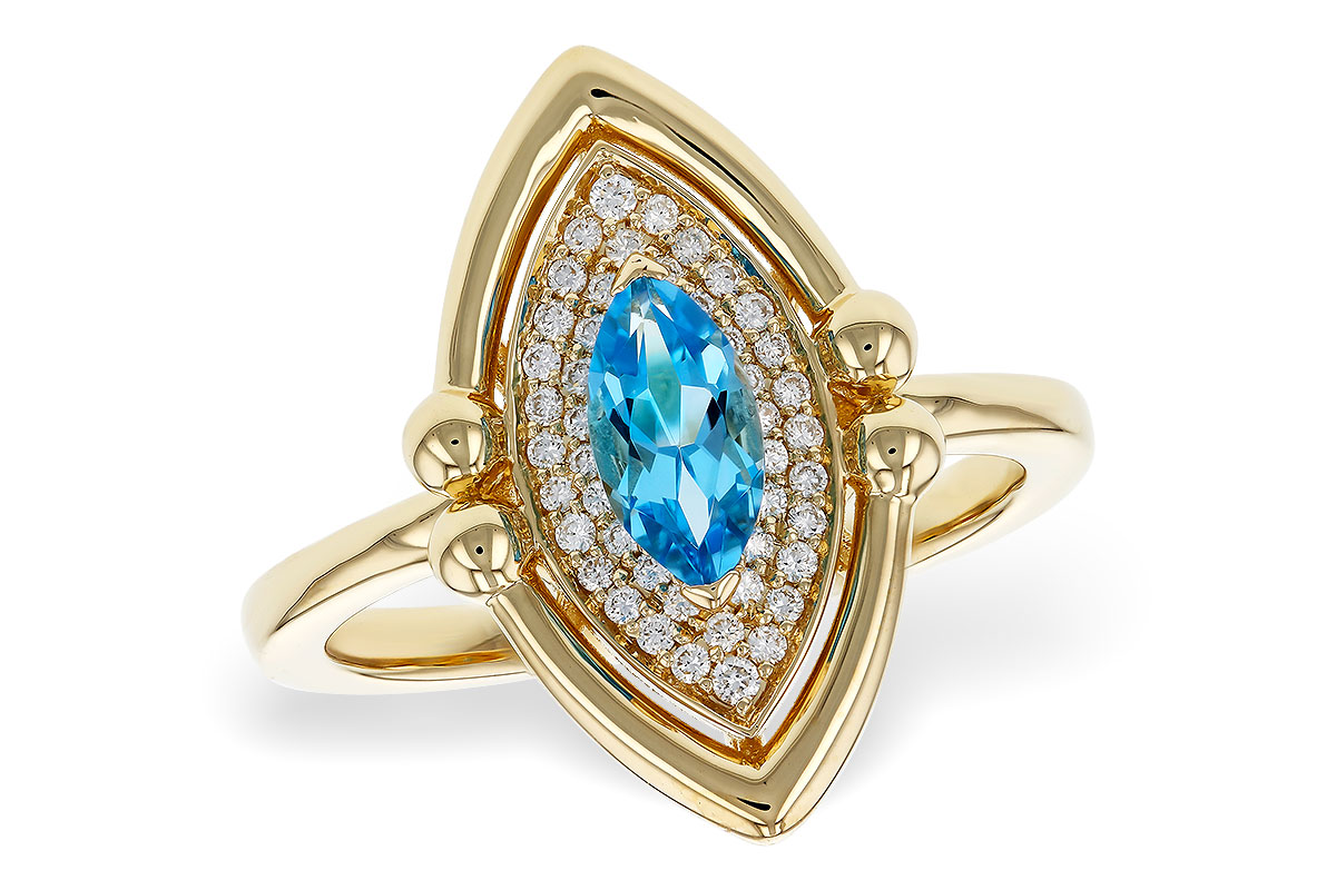 E310-99113: LDS RG .54 BLUE TOPAZ .70 TGW (8x4MM BT)
