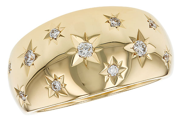 E311-81876: LDS DIA WEDDING RING .18 TW