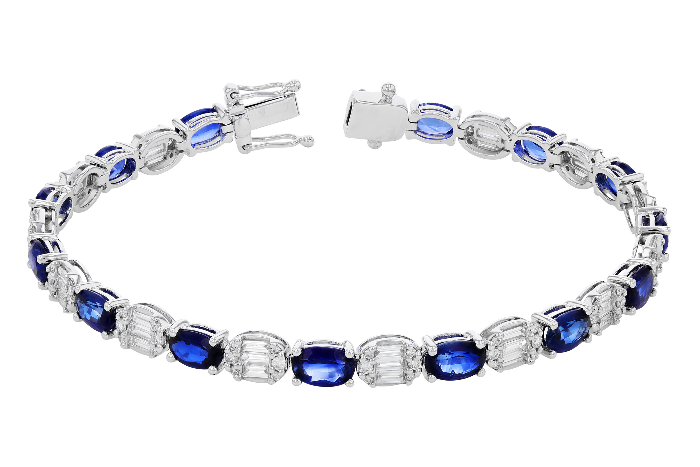 E311-82813: BRACELET 7.28 TW SAPPHIRE 8.98 TGW (7")