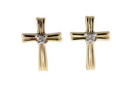 F036-43676: EARRINGS .03 TW