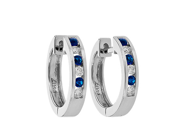 F037-30004: EARRINGS .16 SAPP .26 TGW