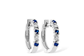 F037-30022: EARRINGS .17 SAPP .26 TGW