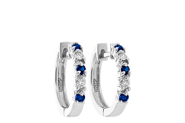 F037-30022: EARRINGS .17 SAPP .26 TGW