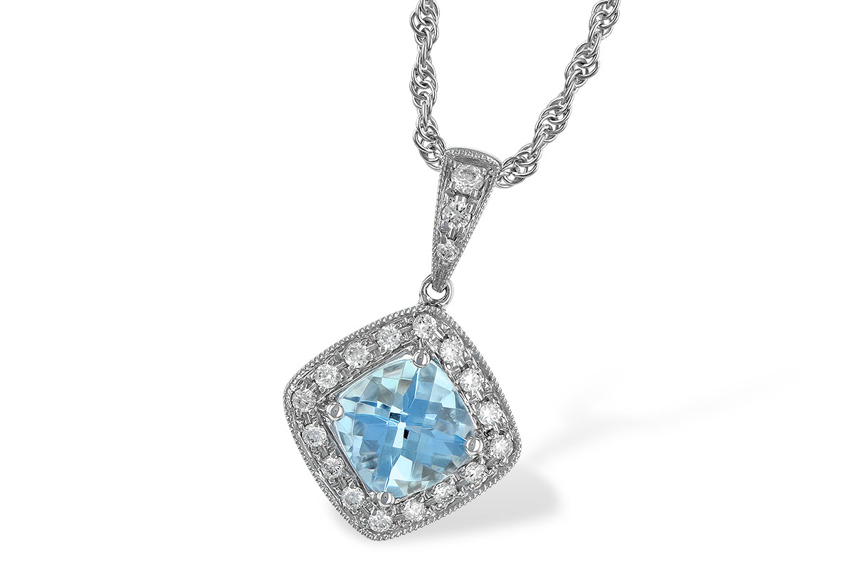 F042-72758: NECKLACE .80 AQUA .93 TGW