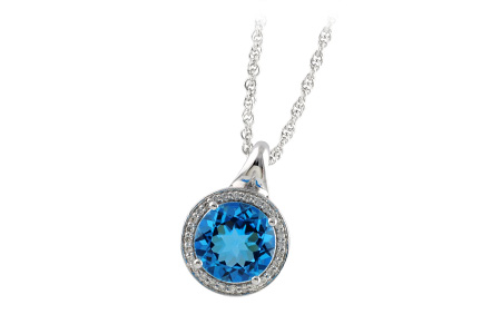 F223-66449: NECK 3.87 BLUE TOPAZ 4.01 TGW