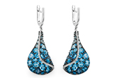 F223-68204: EARR 6.86 BLUE TOPAZ 7.05 TGW
