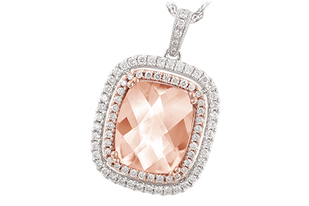 F224-58222: NECK 4.20 MORGANITE 4.66 TGW