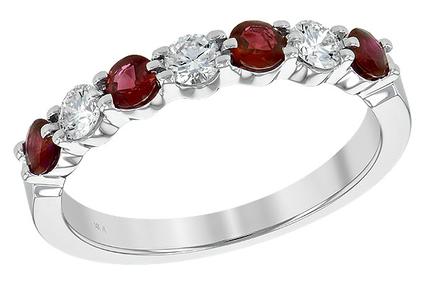 F225-51867: LDS WED RG .48 RUBY .78 TGW