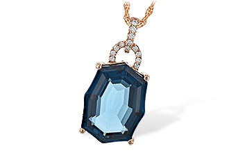 F225-53722: NECK 11.75 LONDON BLUE TOPAZ 11.85 TGW