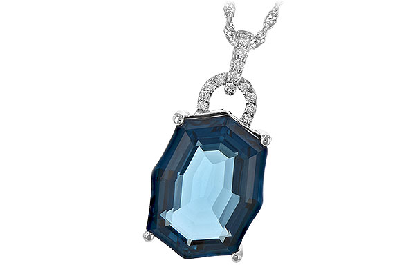 F225-53722: NECK 11.75 LONDON BLUE TOPAZ 11.85 TGW