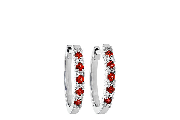 F226-40076: EARR .24 RUBY .30 TGW