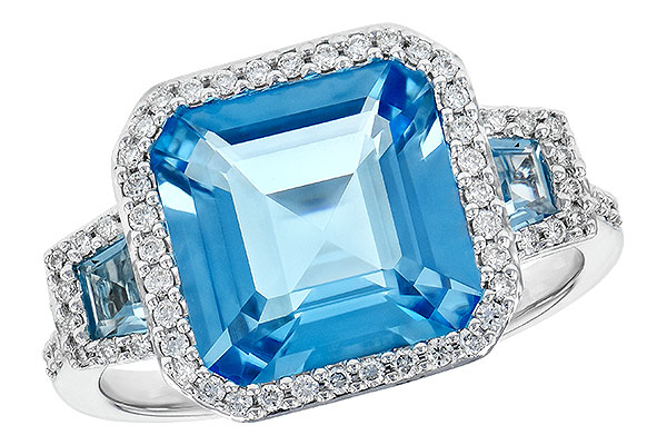 F226-43685: LDS RG 4.40 TW BLUE TOPAZ 4.60 TGW