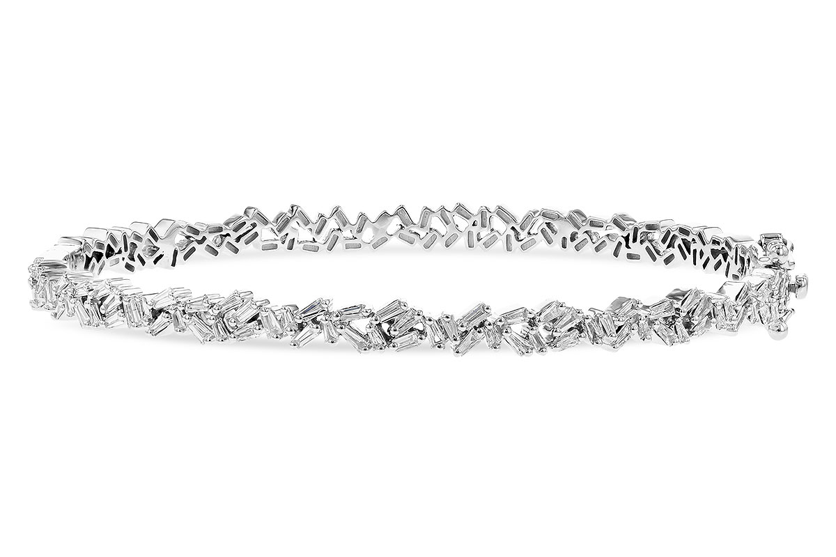 F309-10049: BANGLE .84 TW BAGUETTE DIAS