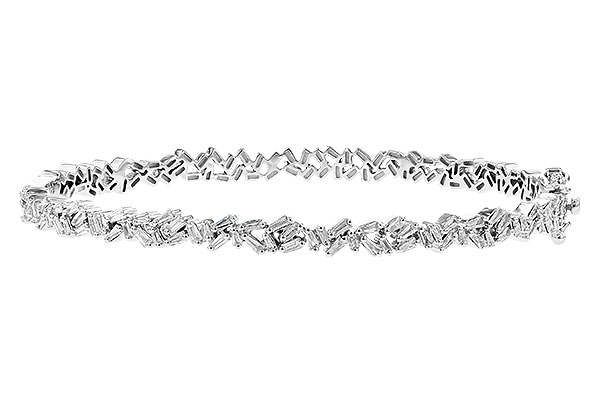 F309-10049: BANGLE .84 TW BAGUETTE DIAS
