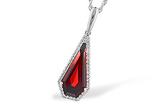 F309-10913: NECK 4.00 GARNET 4.17 TGW