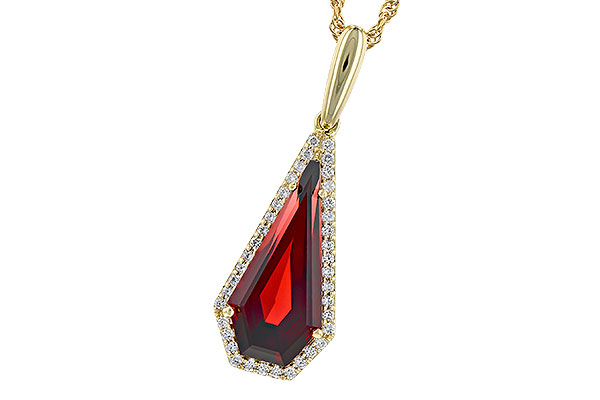 F309-10913: NECK 4.00 GARNET 4.17 TGW