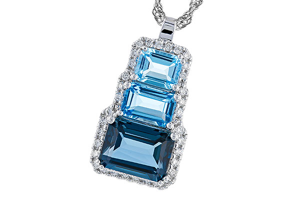 F310-02804: NECK 2.48 TW BLUE TOPAZ 2.64 TGW