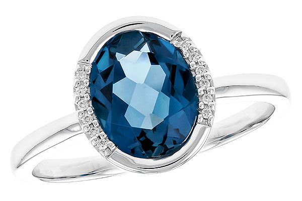 F310-03704: LDS RG 1.90 TW LONDON BLUE TOPAZ 1.93 TGW(9x7 LBT)