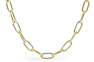 F310-05522: PAPERCLIP SM (2.40MM, 14KT, 24IN, LOBSTER CLASP)