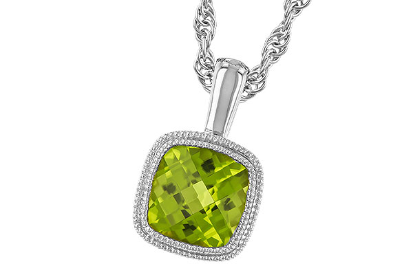 F310-05540: NECKLACE .95 CT PERIDOT