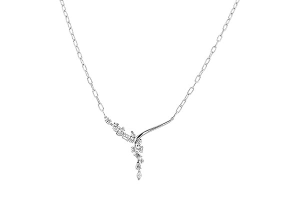 F310-06404: NECKLACE 1.22 TW FANCY CUT DIAMONDS (18")