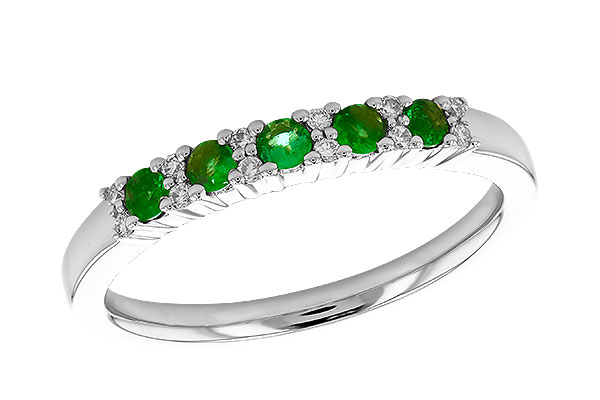 F310-07340: LDS WED RG .20 EMERALD .27 TGW
