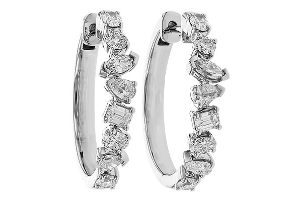 F310-08185: EARRINGS 1.15 TW FANCY CUT DIAS