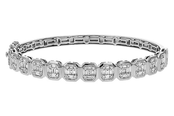 F310-90976: BANGLE .81 TW BAGUETTE 1.00 TW
