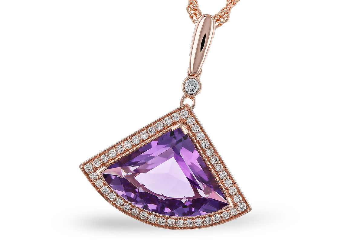 F310-92740: NECKLACE 2.80 AMETHYST 2.97 TGW