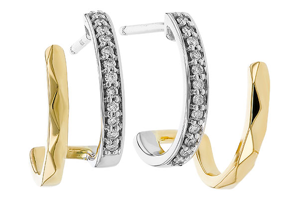 F310-94558: EARRINGS .12 TW