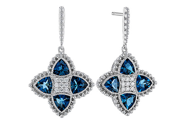 F310-95467: EARRINGS 1.73 LONDON BLUE TOPAZ 1.82 TGW