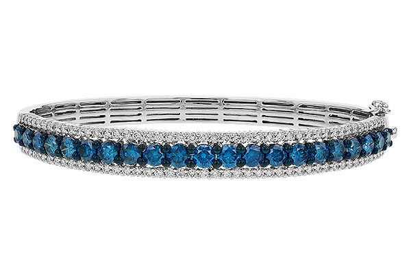 F310-95513: BANGLE 4.05 BLUE DIAS 5.50 TW