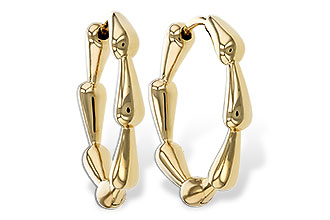 F310-96413: GOLD EARRINGS (21MM)