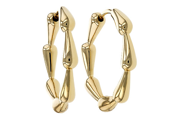 F310-96413: GOLD EARRINGS (21MM)
