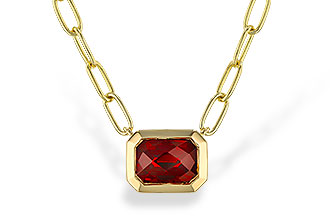 F310-96431: NECKLACE 1.45 GARNET (18")