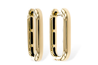 F310-96449: GOLD EARRINGS (18MM)