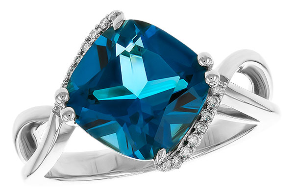 F310-97322: LDS RG 4.42 LONDON BLUE TOPAZ 4.50 TGW (10MM LBT)