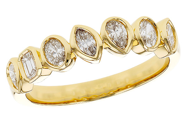 F310-97358: LDS DIA WED RG .62 TW FANCY CUT DIAS