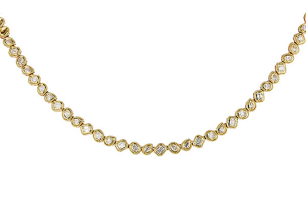 F310-98258: NECKLACE 2.25 TW FANCY CUT DIAS (17.25")