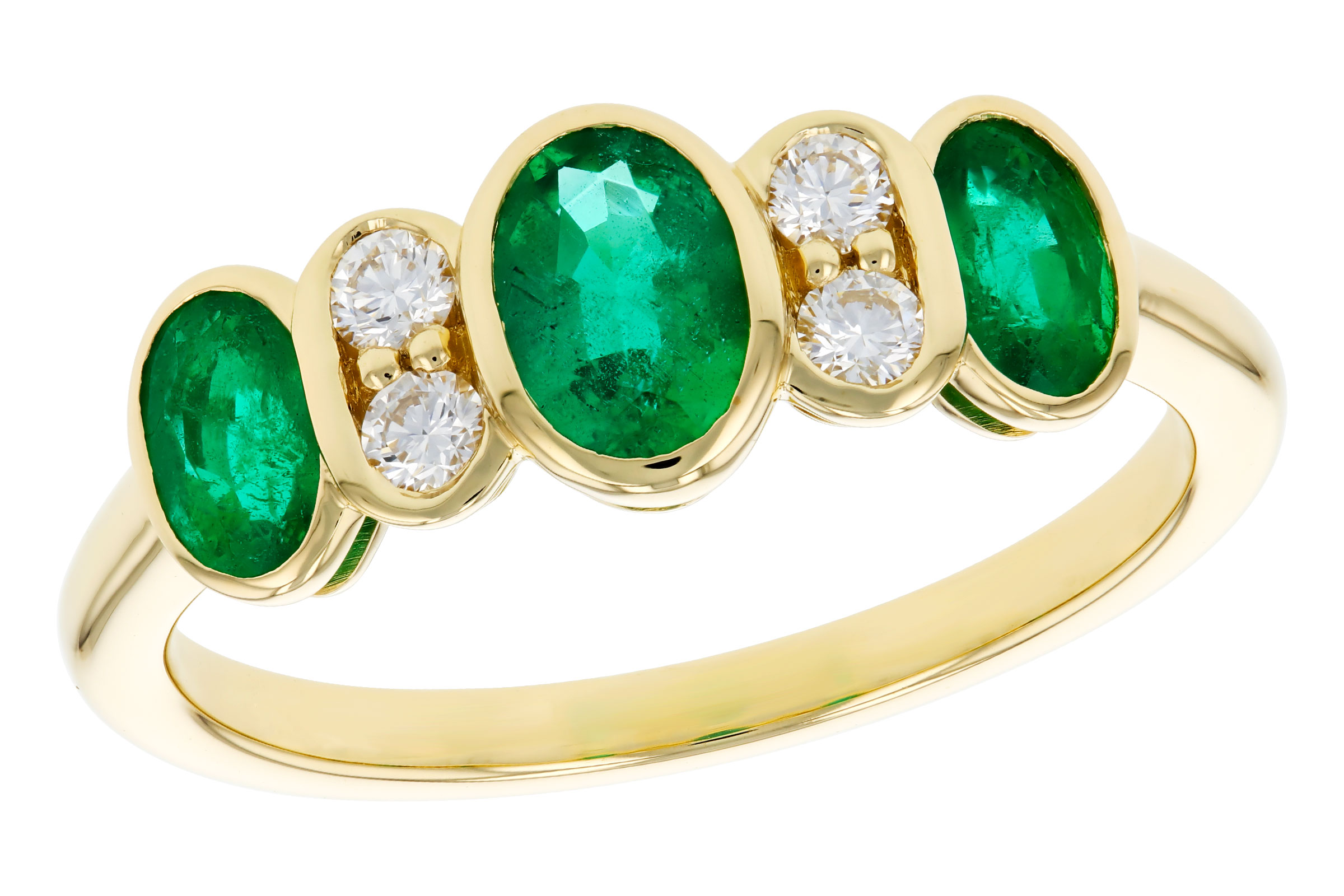 F311-84576: LDS RG .90 TW EMERALD 1.05 TGW