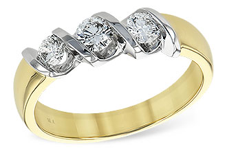 G129-15467: LDS WED RING .20 BR .50 TW