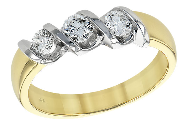 G129-15467: LDS WED RING .20 BR .50 TW