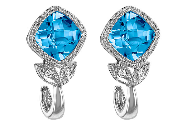 G223-70067: EARR 2.12 BLUE TOPAZ 2.14 TGW