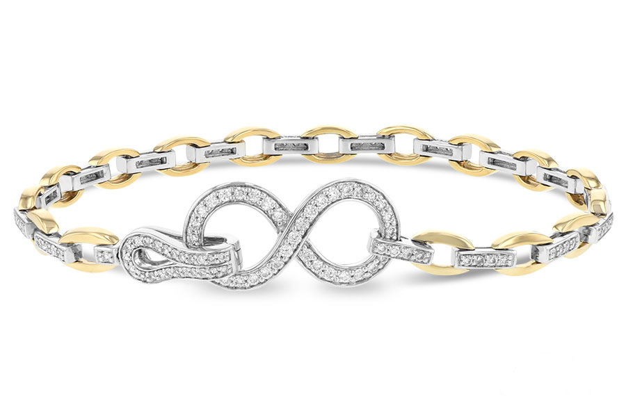 G224-58258: BRACELET 1.00 TW (YG & WG)